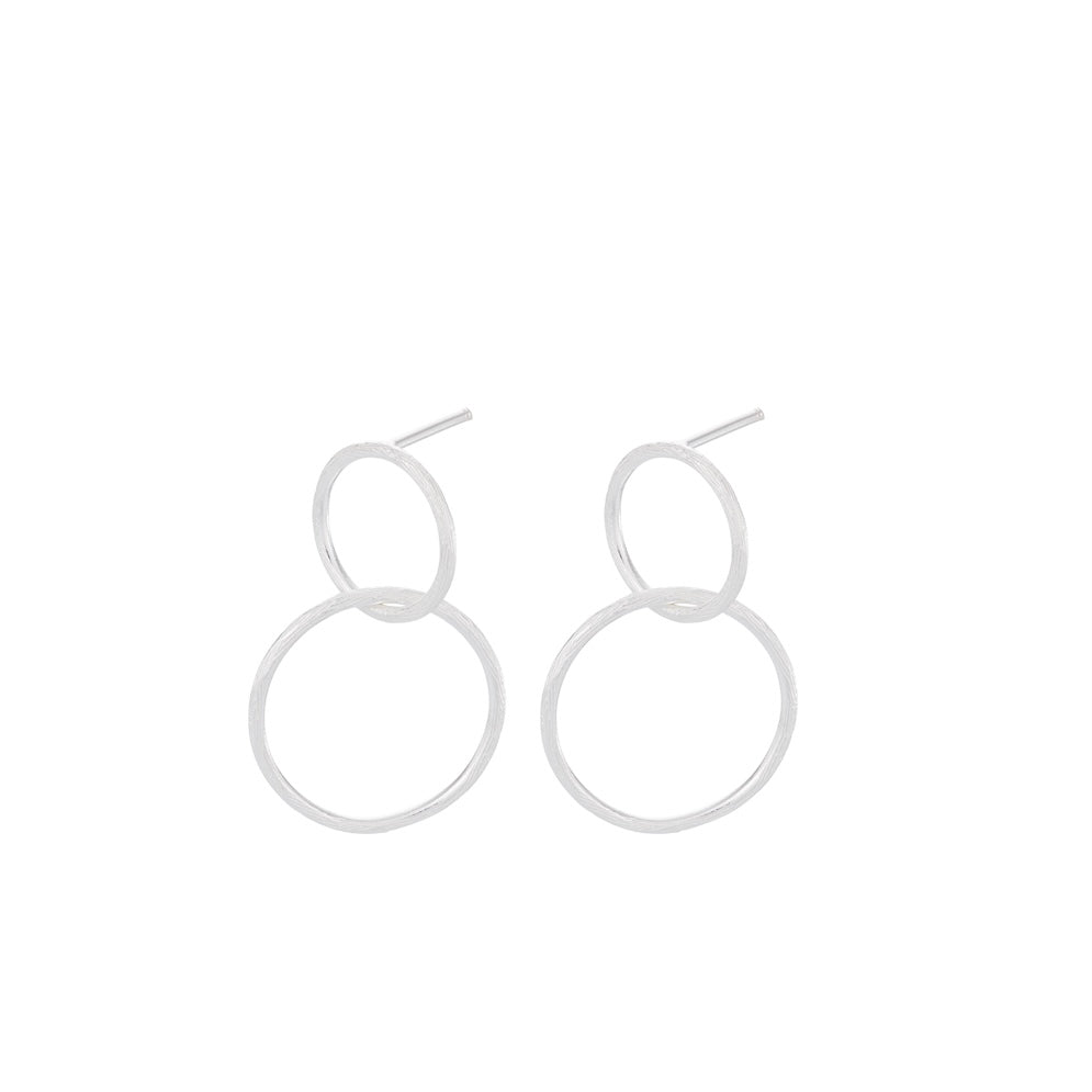 Pernille Corydon Silver Double Hoop Earrings