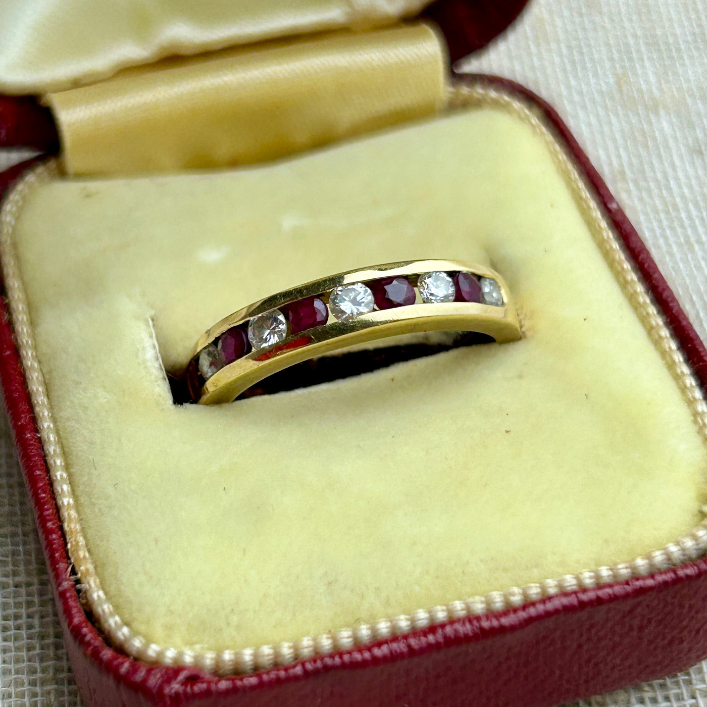 Pre-loved Ruby and Diamond Eternity Ring