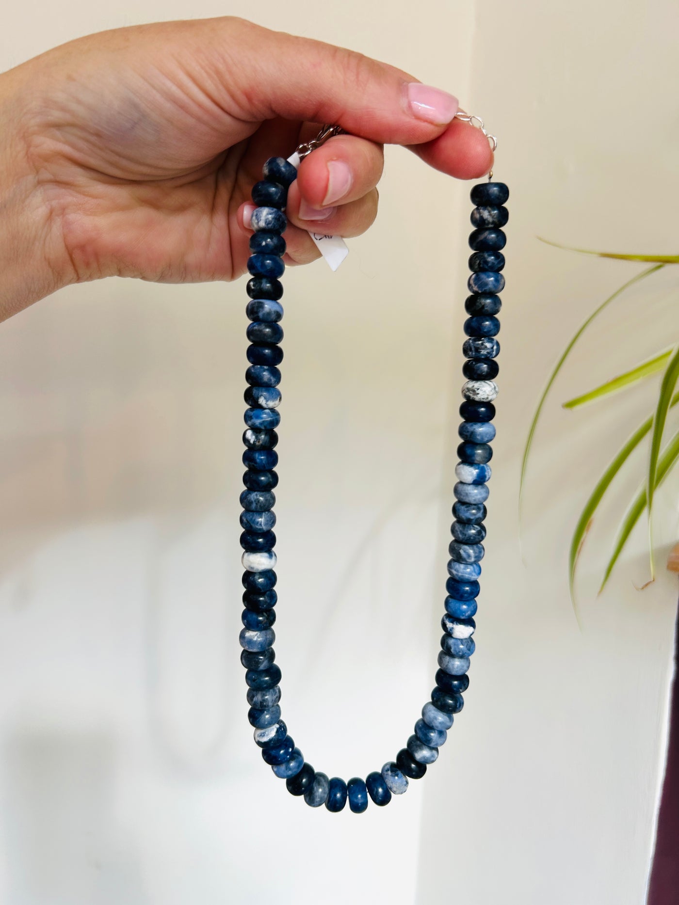 Sodalite Rondell Bead Necklace