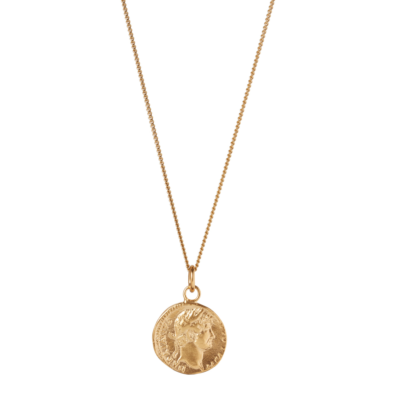 Gold Plated Hadrian Roman Coin Pendant