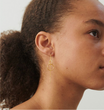 Pernille Corydon Silver Double Hoop Earrings