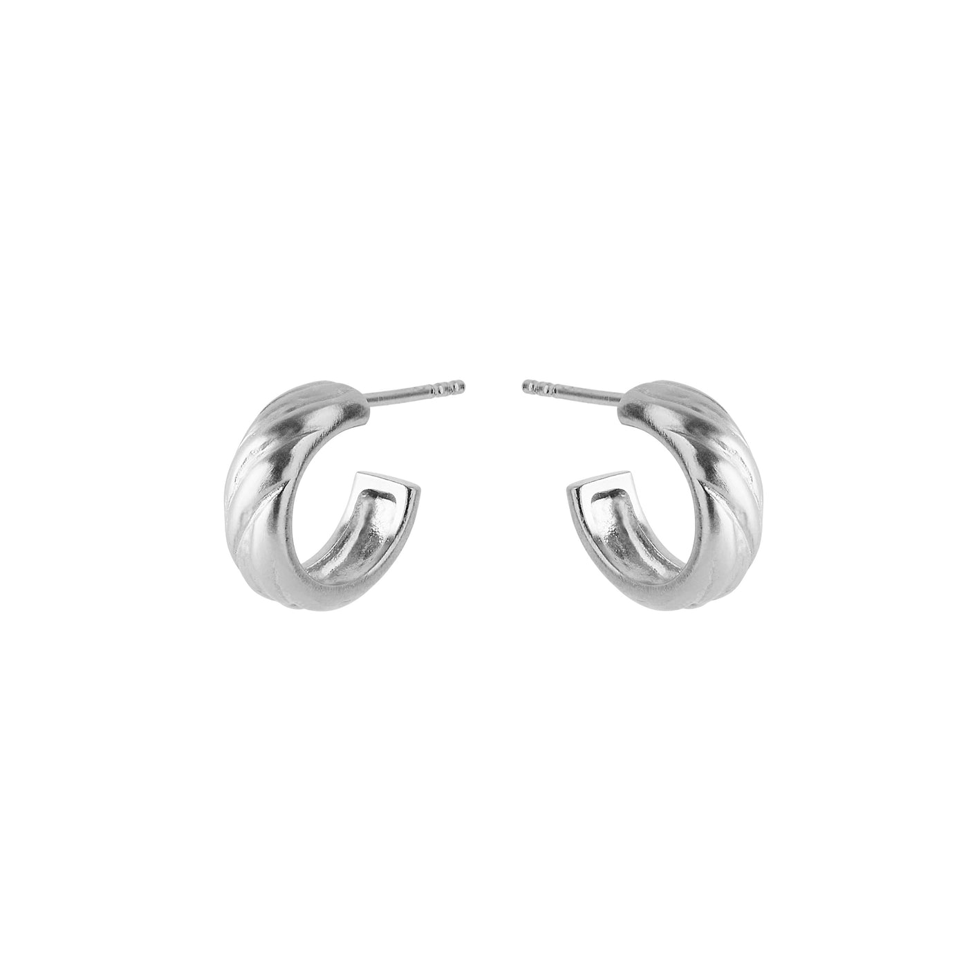 Pernille Corydon Silver Small River Hoop Earrings