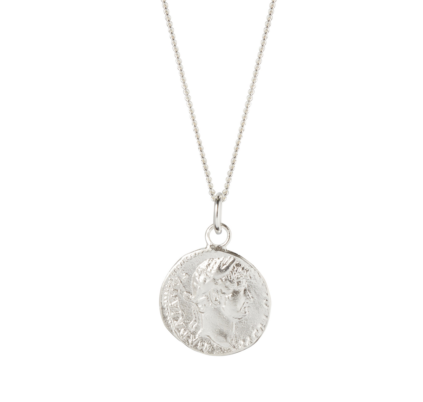 Silver Hadrian Roman Coin Pendant