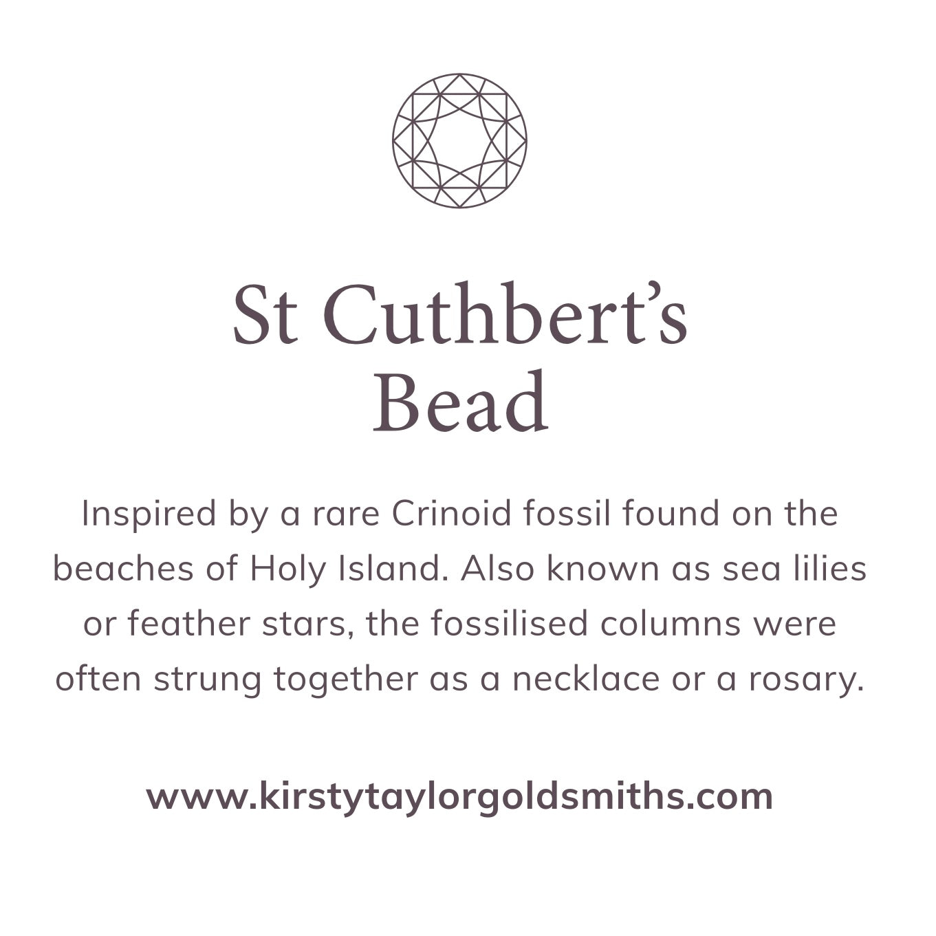 St. Cuthbert's Bead Stud Earrings