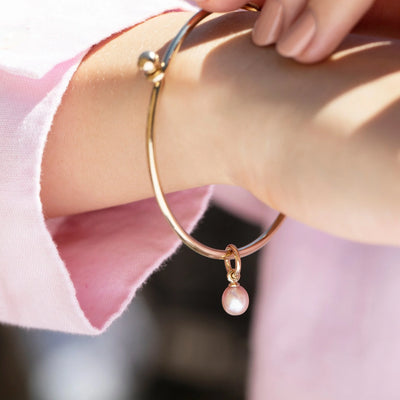 Recognised Gold Hoop Earrings with Pearls