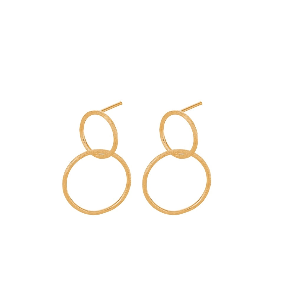 Pernille Corydon Gold Double Hoop Earrings