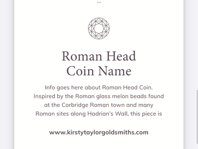 Gold Plated Hadrian Roman Coin Pendant