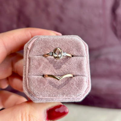 Morganite and Diamond Ring