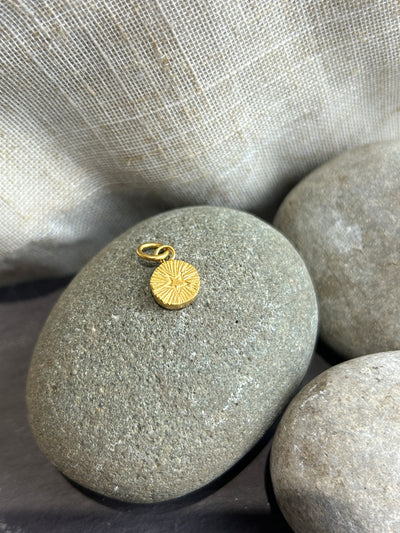 Gold Plated St. Cuthbert's Bead Pendant