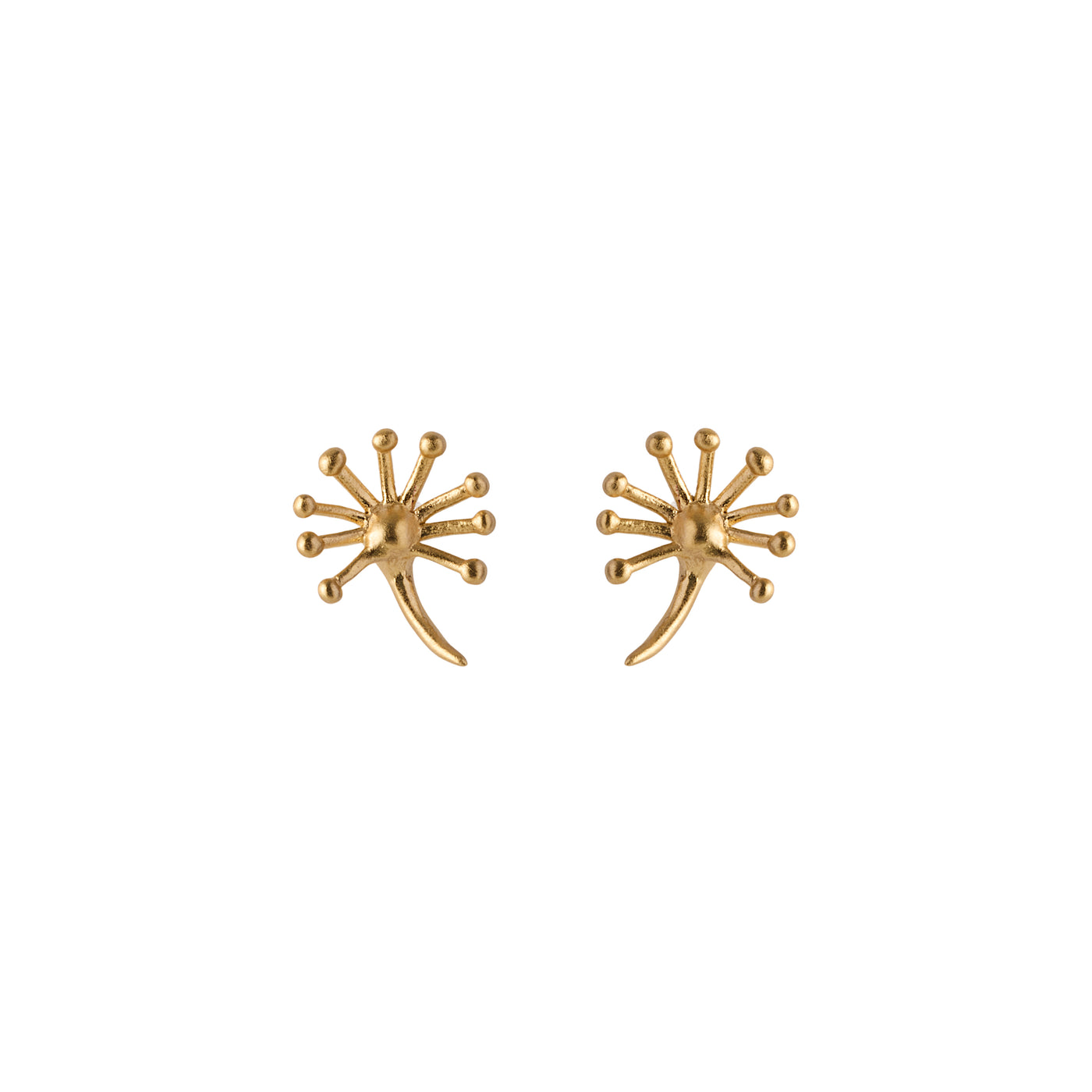 Pernille Corydon - Gold Dandelion Stud Earrings