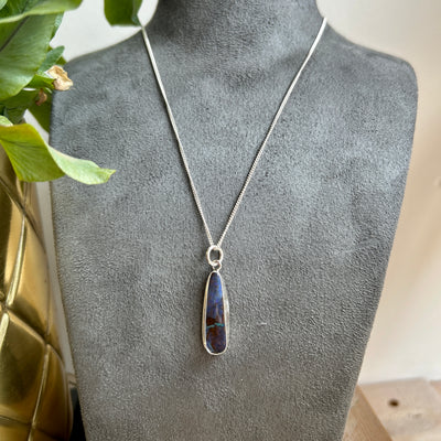 Opal Pendant on Silver Chain