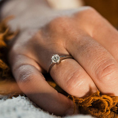 Lab Grown Round Diamond Ring