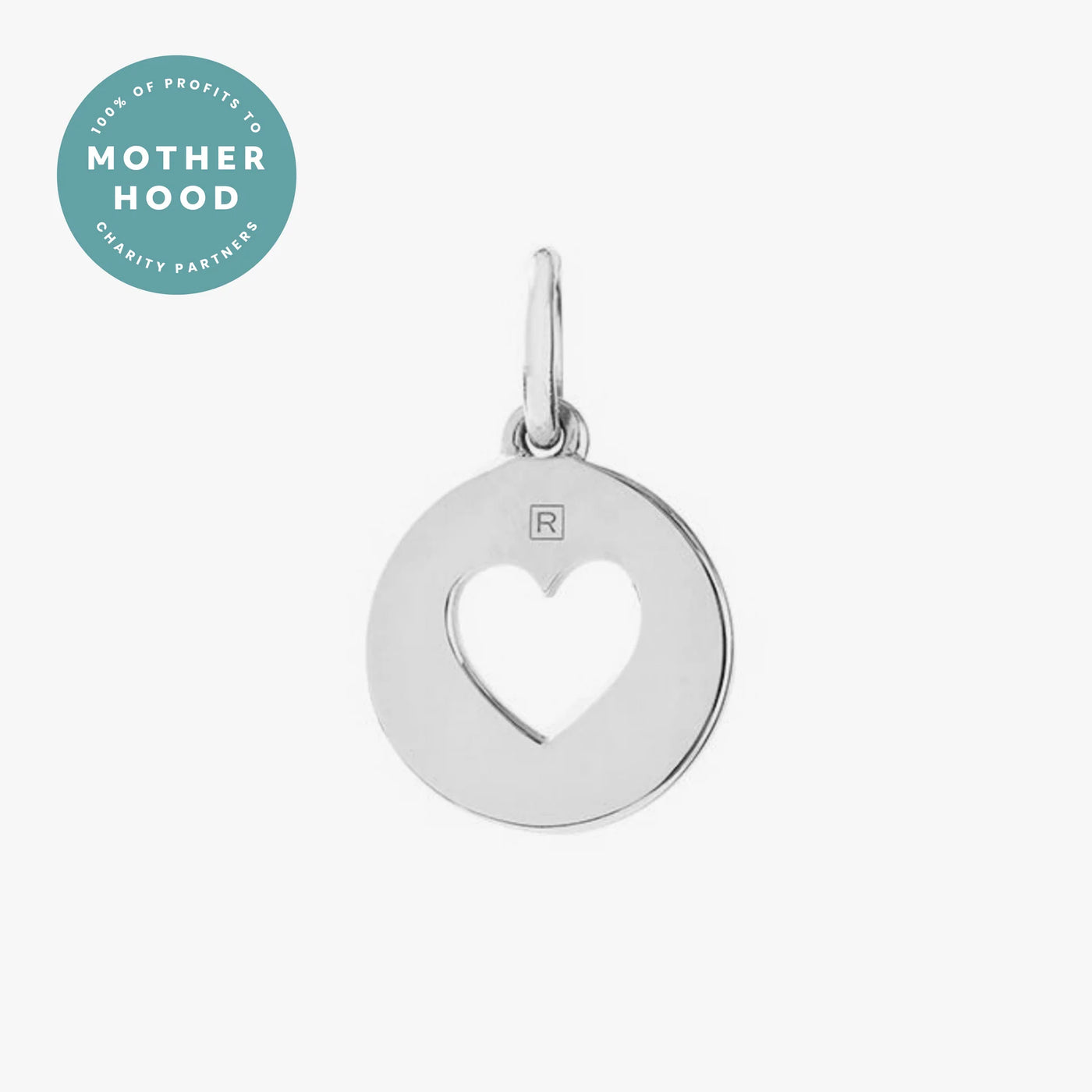 Silver Heart Charm on Silver Bead Chain