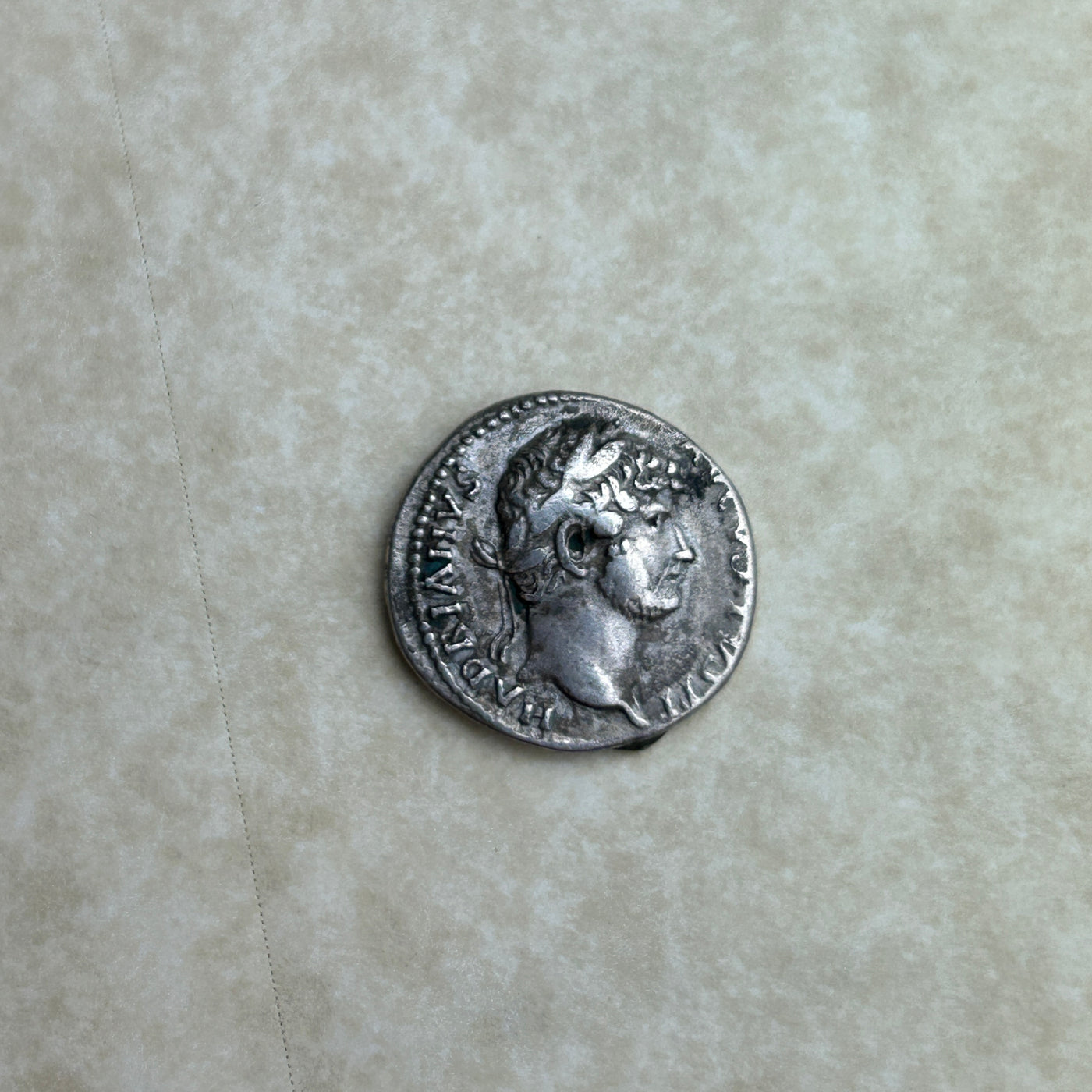 Gold Plated Hadrian Roman Coin Pendant
