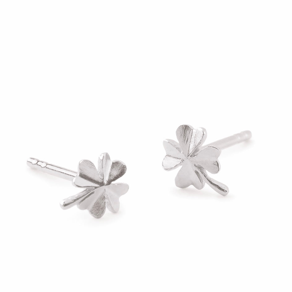 Pernille Corydon Silver Clover Stud Earrings