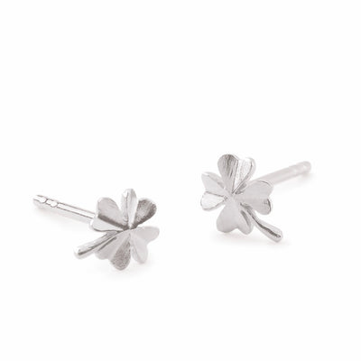 Pernille Corydon Silver Clover Stud Earrings