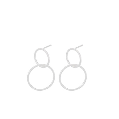 Pernille Corydon Silver Double Hoop Earrings