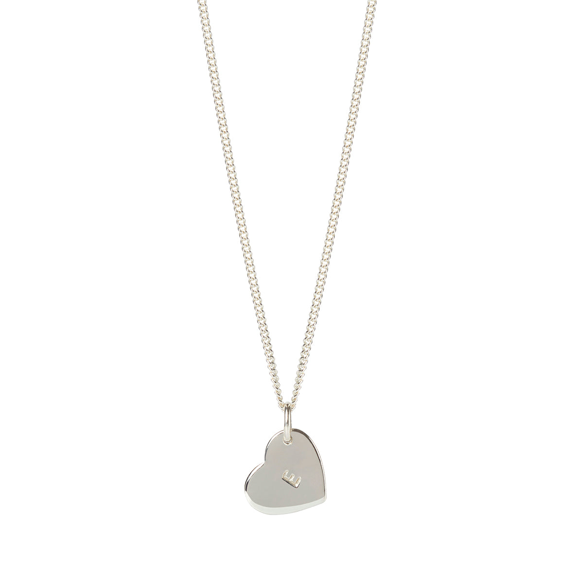 Personalised Silver Heart Pendant