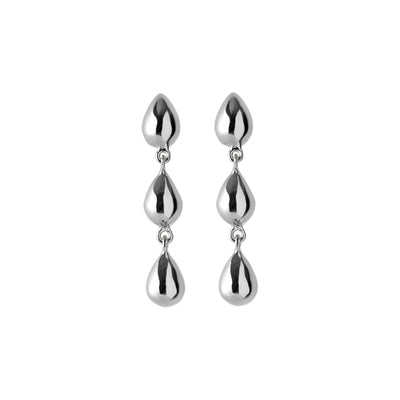 Pernille Corydon - Silver Rain Drop Earrings