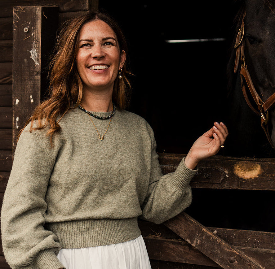 Gold Plated Horseshoe Pendant