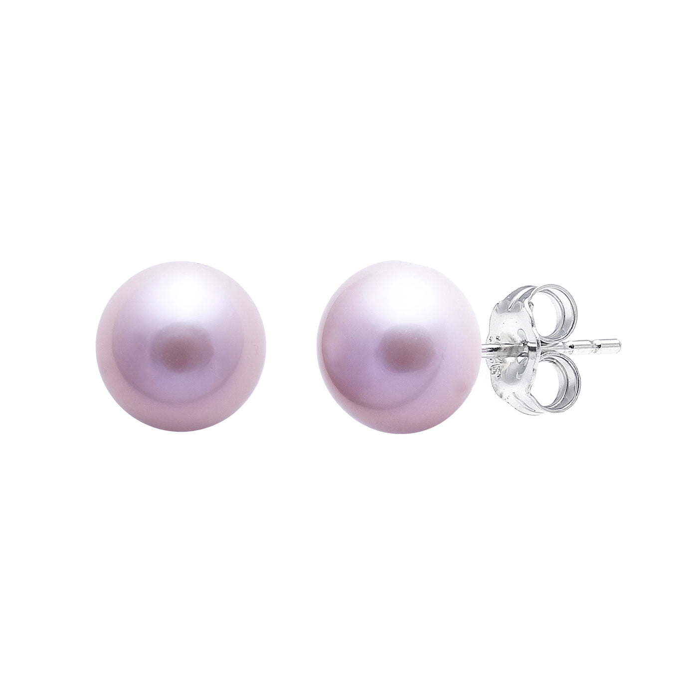 Small Pink Pearl Stud Earrings