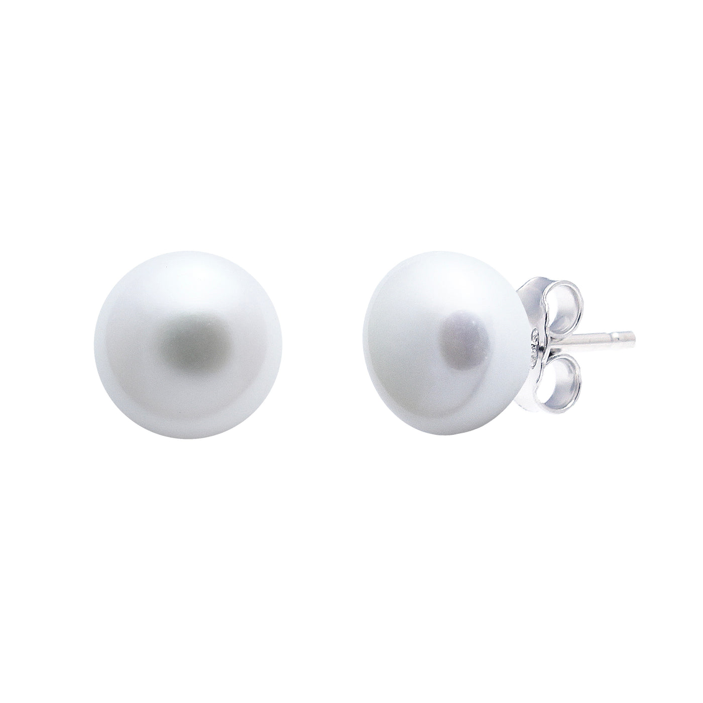 Small White Pearl Stud Earrings