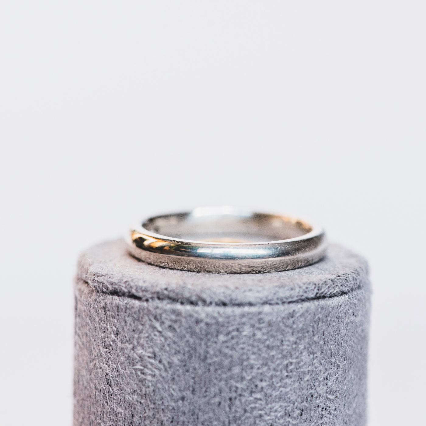 Silver 3mm Plain Court Ring