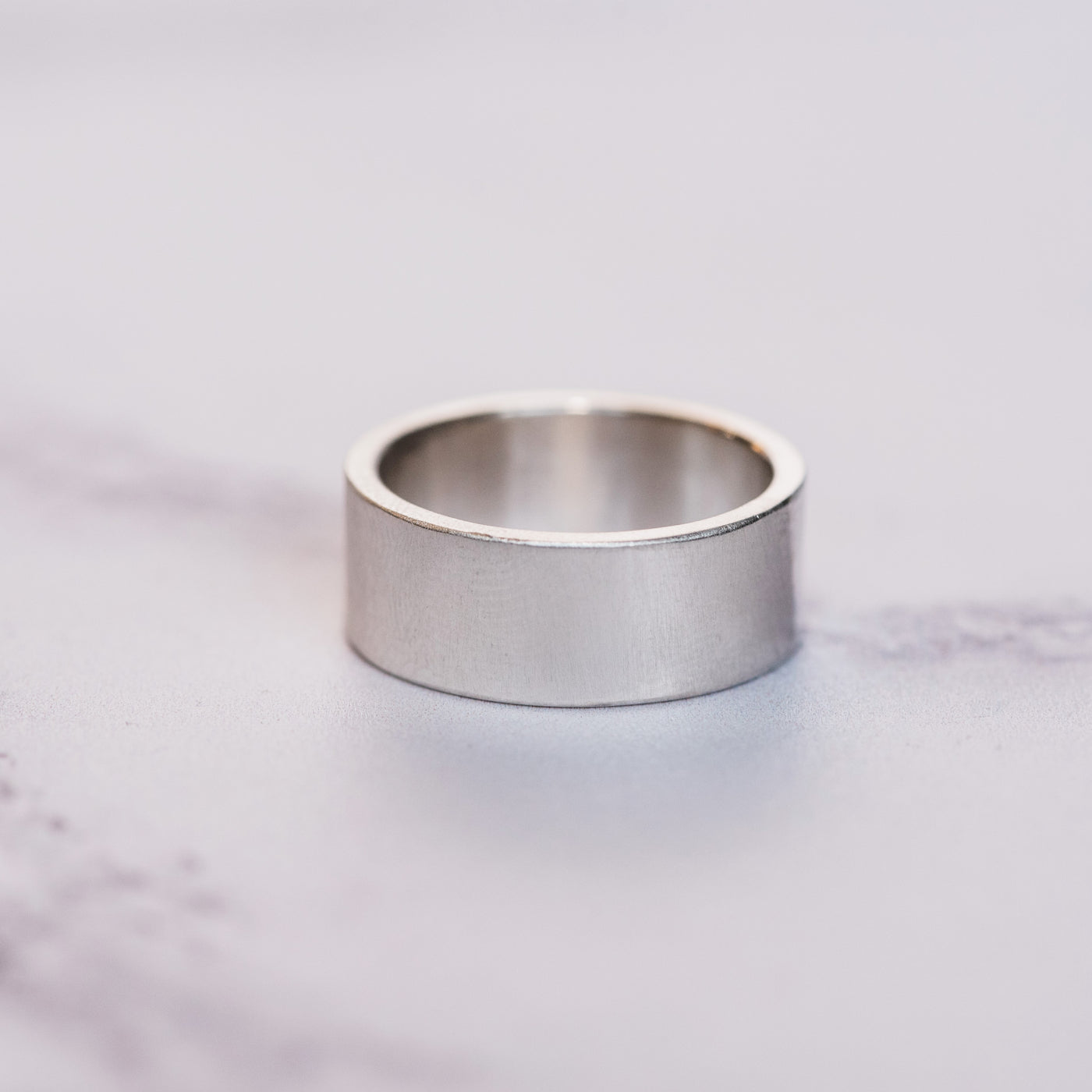 Silver 8mm Flat Ring