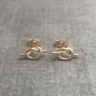 Rose Gold Knot earrings