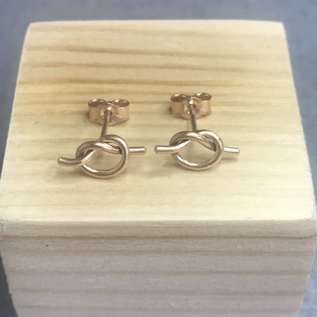 Rose Gold Knot earrings