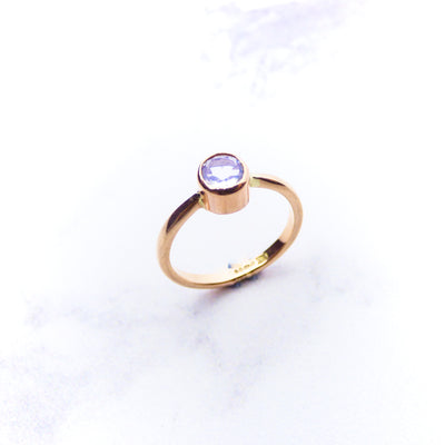 Moonstone Rose Gold Ring